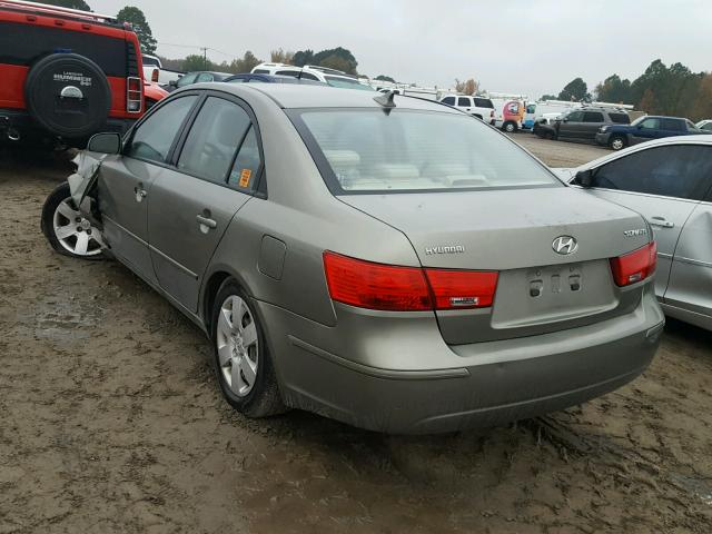 5NPET46C99H543451 - 2009 HYUNDAI SONATA TAN photo 3