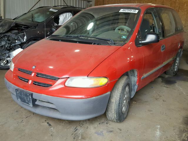 2B4FP2532TR520535 - 1996 DODGE CARAVAN RED photo 2