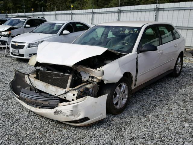 1G1ZT62815F109715 - 2005 CHEVROLET MALIBU MAX WHITE photo 2