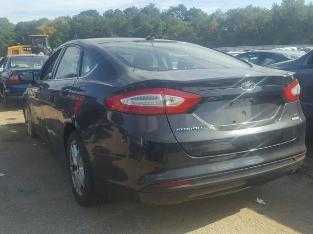 3FA6P0HR9DR135000 - 2013 FORD FUSION SE BLACK photo 3