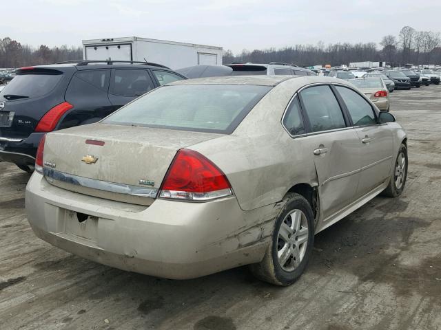 2G1WF5EK4B1195066 - 2011 CHEVROLET IMPALA LS TAN photo 4