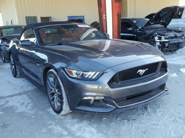 1FATP8FF6F5347417 - 2015 FORD MUSTANG GT GRAY photo 1
