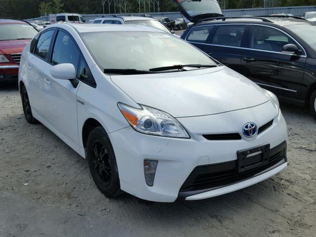 JTDKN3DU4C5437287 - 2012 TOYOTA PRIUS WHITE photo 1