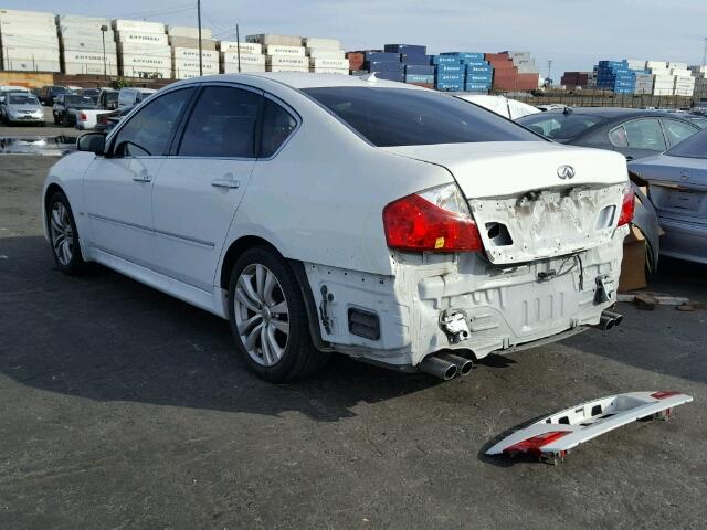 JNKAY01E08M603993 - 2008 INFINITI M35 BASE WHITE photo 3