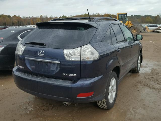 2T2HA31U15C073633 - 2005 LEXUS RX BLUE photo 4