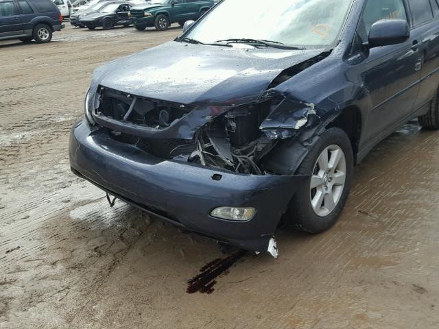 2T2HA31U15C073633 - 2005 LEXUS RX BLUE photo 9