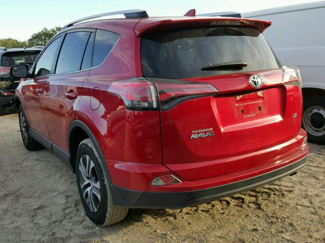 JTMZFREV7GJ082442 - 2016 TOYOTA RAV4 LE RED photo 3