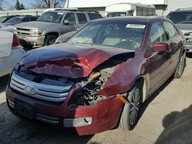 3FAHP08166R117835 - 2006 FORD FUSION SEL MAROON photo 2