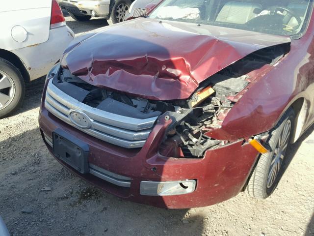 3FAHP08166R117835 - 2006 FORD FUSION SEL MAROON photo 9