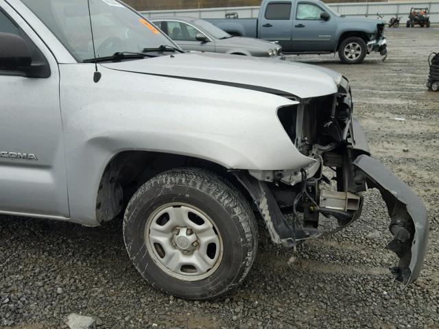 5TETX22N17Z330270 - 2007 TOYOTA TACOMA ACC SILVER photo 9