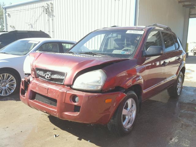 KM8JM12BX7U559759 - 2007 HYUNDAI TUCSON GLS BURGUNDY photo 2