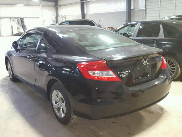 2HGFG3B56DH501297 - 2013 HONDA CIVIC LX BLACK photo 3