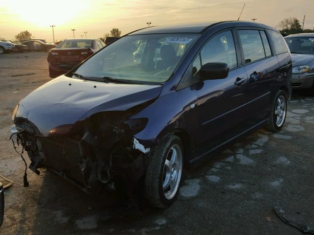 JM1CR29L870149133 - 2007 MAZDA 5 BLUE photo 2