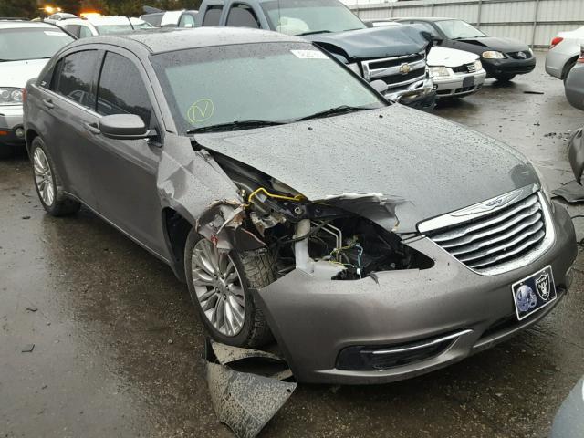 1C3CCBAB7CN256910 - 2012 CHRYSLER 200 LX GRAY photo 1