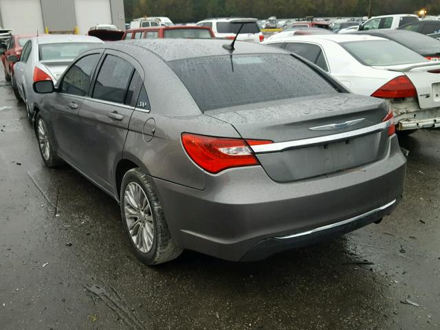 1C3CCBAB7CN256910 - 2012 CHRYSLER 200 LX GRAY photo 3