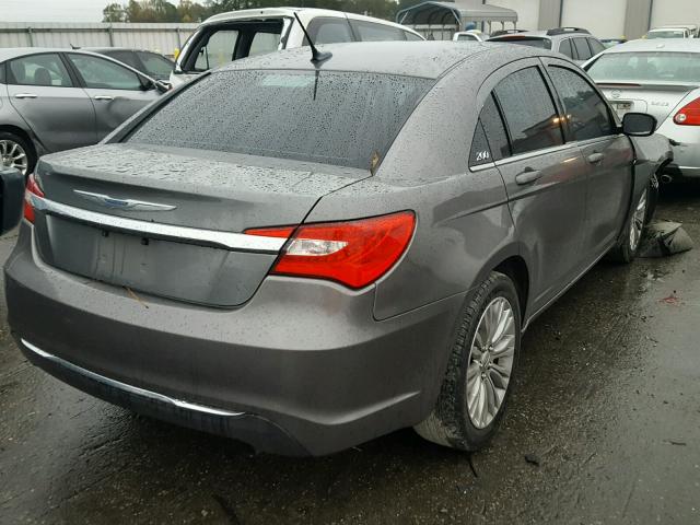 1C3CCBAB7CN256910 - 2012 CHRYSLER 200 LX GRAY photo 4