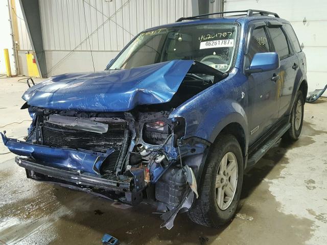 1FMCU59H78KE18770 - 2008 FORD ESCAPE HEV BLUE photo 2