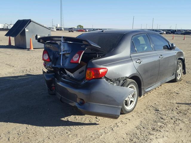 1NXBU40E69Z080230 - 2009 TOYOTA COROLLA BA GRAY photo 4