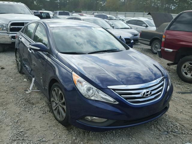 5NPEC4AC5EH887005 - 2014 HYUNDAI SONATA SE BLUE photo 9