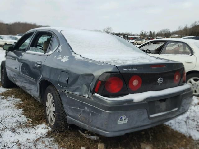 2G1WF52E759259962 - 2005 CHEVROLET IMPALA GRAY photo 3