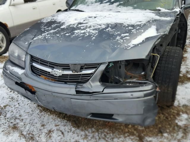 2G1WF52E759259962 - 2005 CHEVROLET IMPALA GRAY photo 9