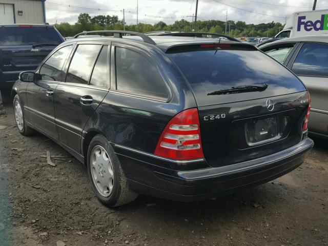 WDBRH81J15F560134 - 2005 MERCEDES-BENZ C 240 SPOR BLACK photo 3