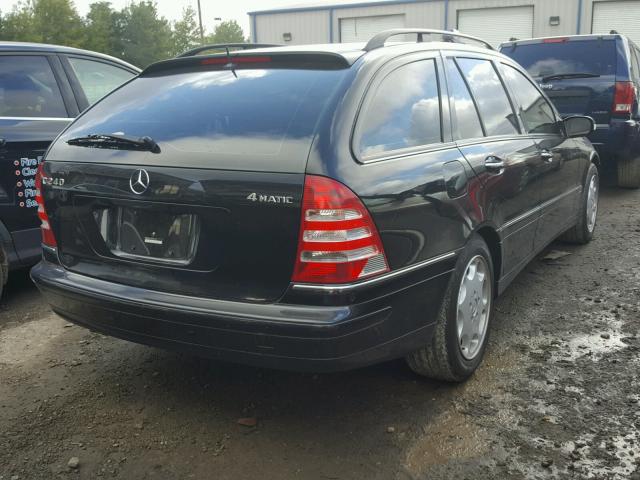 WDBRH81J15F560134 - 2005 MERCEDES-BENZ C 240 SPOR BLACK photo 4