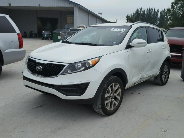 KNDPB3AC2E7621399 - 2014 KIA SPORTAGE B WHITE photo 2