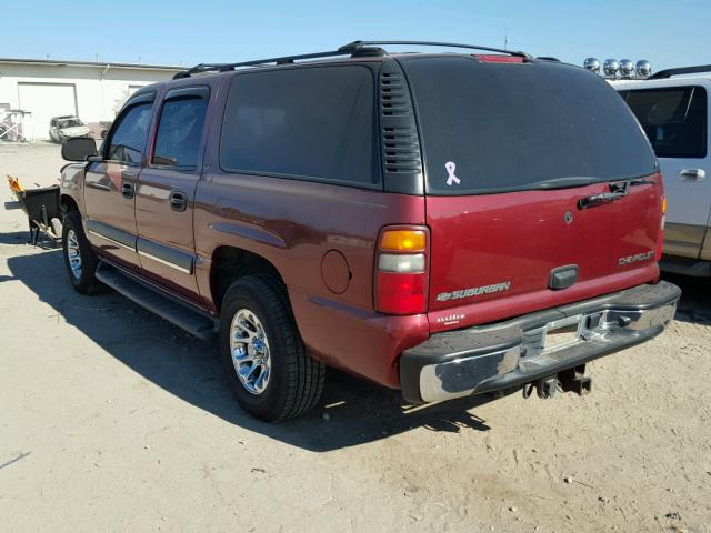 1GNEC16Z12J321929 - 2002 CHEVROLET SUBURBAN RED photo 3