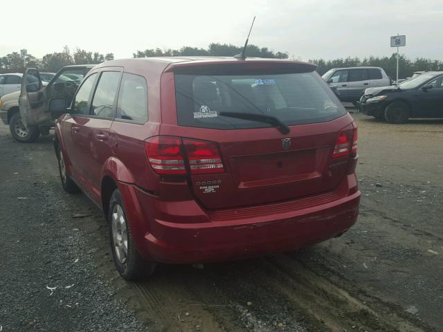 3D4PG4FB3AT187817 - 2010 DODGE JOURNEY SE RED photo 3