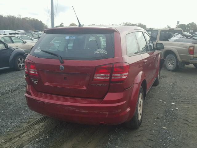 3D4PG4FB3AT187817 - 2010 DODGE JOURNEY SE RED photo 4