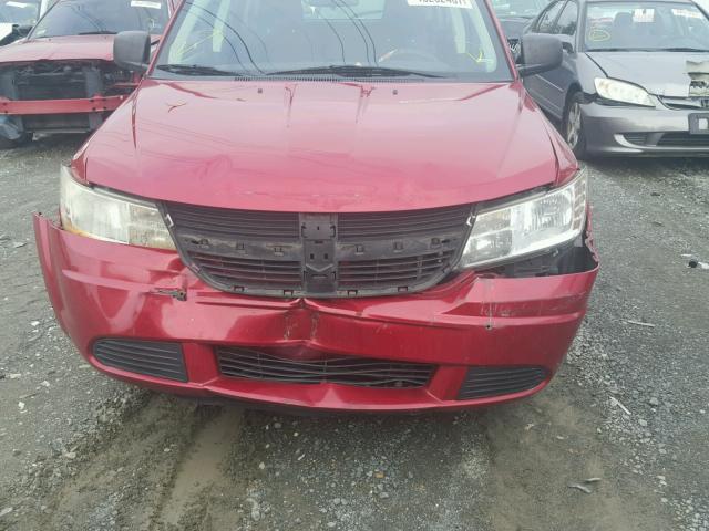 3D4PG4FB3AT187817 - 2010 DODGE JOURNEY SE RED photo 9