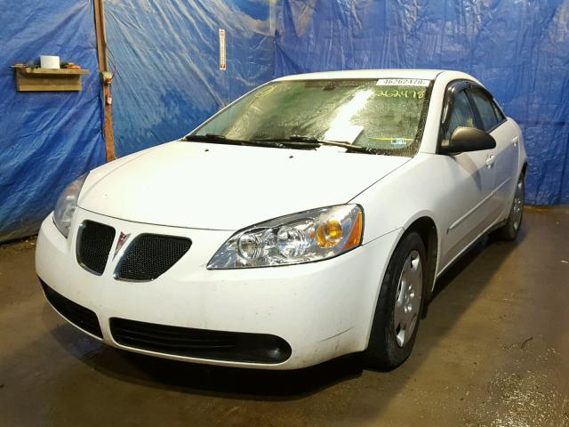 1G2ZF58B674273203 - 2007 PONTIAC G6 VALUE L WHITE photo 2