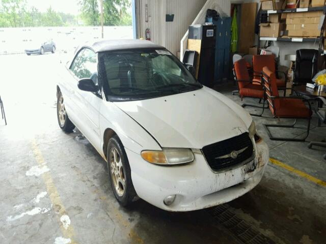 3C3EL55H0YT210898 - 2000 CHRYSLER SEBRING JX WHITE photo 1