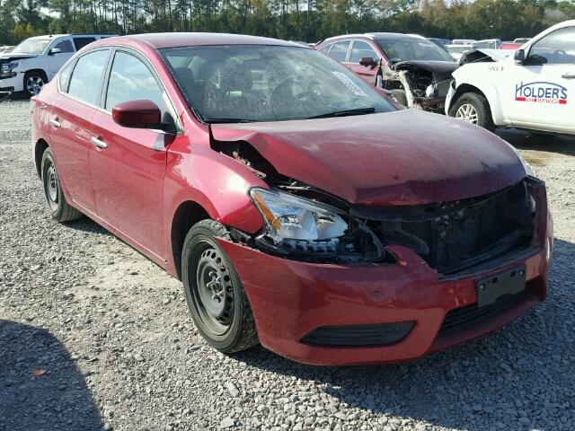 3N1AB7AP6EL629780 - 2014 NISSAN SENTRA S BURGUNDY photo 1