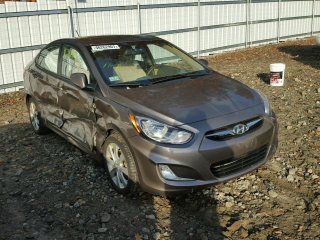 KMHCU4AE8CU163975 - 2012 HYUNDAI ACCENT GLS BROWN photo 1