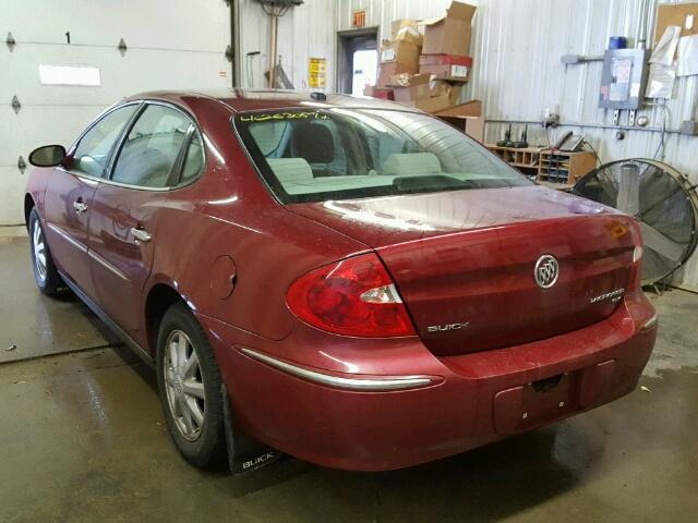 2G4WC582481188926 - 2008 BUICK LACROSSE C RED photo 3