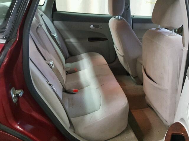 2G4WC582481188926 - 2008 BUICK LACROSSE C RED photo 6