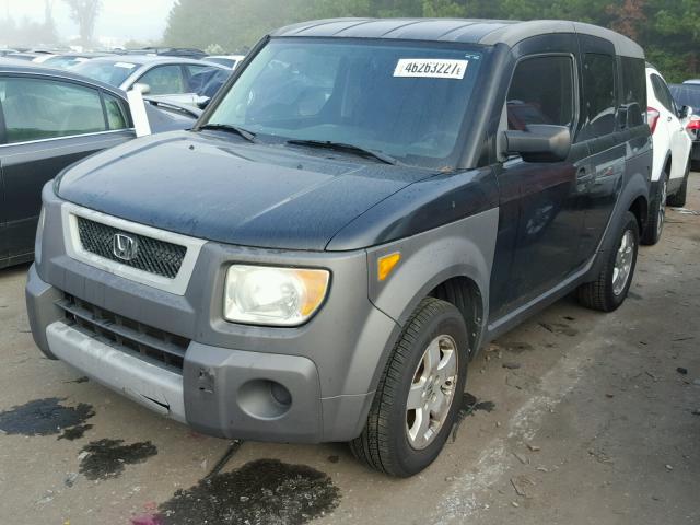 5J6YH27604L038733 - 2004 HONDA ELEMENT BLACK photo 2