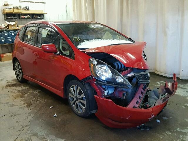 JHMGE8H59CC013555 - 2012 HONDA FIT SPORT RED photo 1