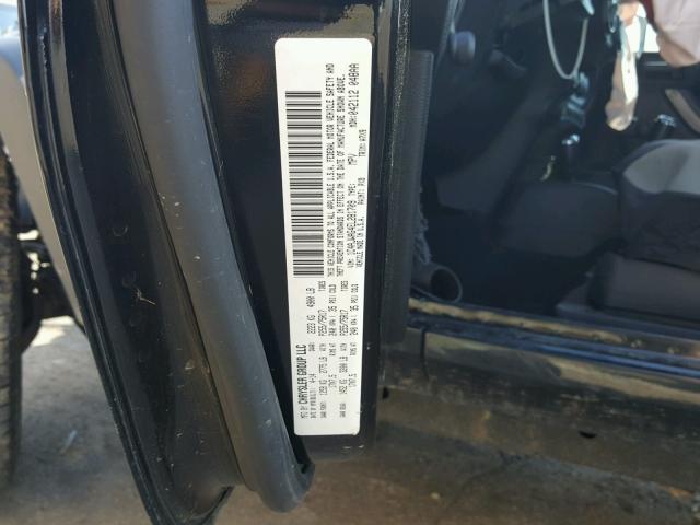 1C4AJWAG4EL281709 - 2014 JEEP WRANGLER S BLACK photo 10