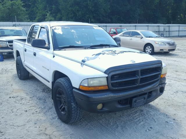 1B7HL2AN51S241655 - 2001 DODGE DAKOTA QUA WHITE photo 1