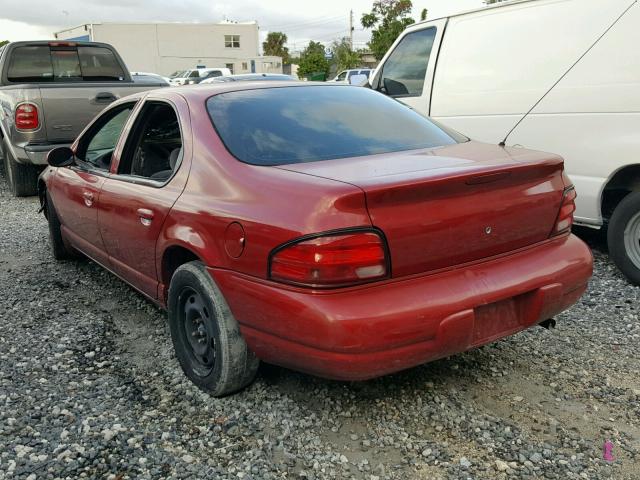 1P3EJ46C3XN588310 - 1999 PLYMOUTH BREEZE BAS RED photo 3