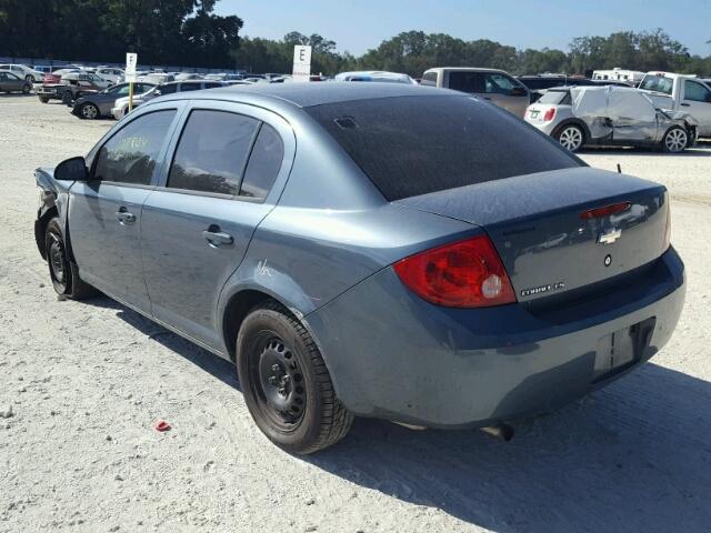 1G1AK55F277415257 - 2007 CHEVROLET COBALT LS BLUE photo 3