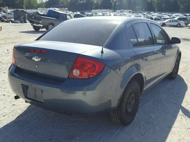 1G1AK55F277415257 - 2007 CHEVROLET COBALT LS BLUE photo 4