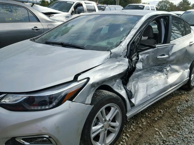 1G1BE5SM5G7265398 - 2016 CHEVROLET CRUZE LT SILVER photo 9