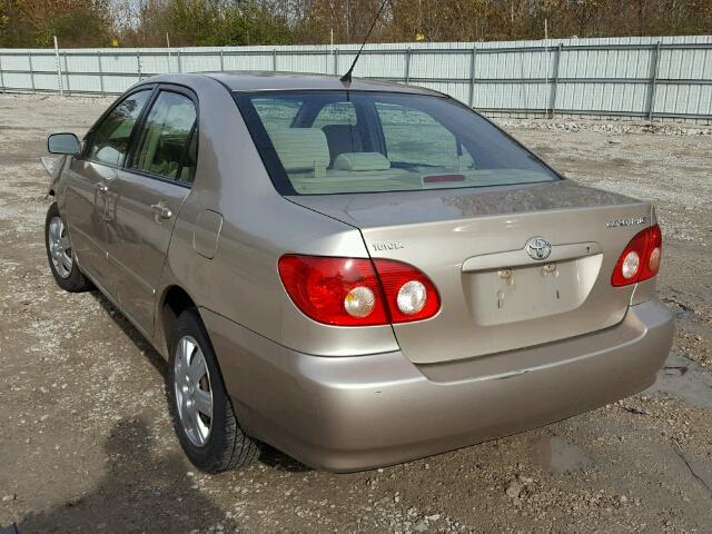 2T1BR30E26C613599 - 2006 TOYOTA COROLLA CE GOLD photo 3