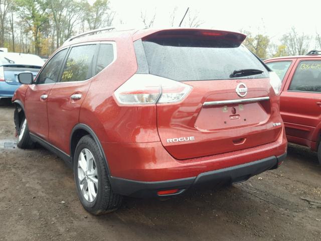 KNMAT2MV5GP708954 - 2016 NISSAN ROGUE S RED photo 3