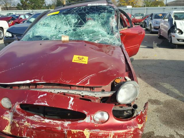 1FAFP58U0XA226012 - 1999 FORD TAURUS SE RED photo 10