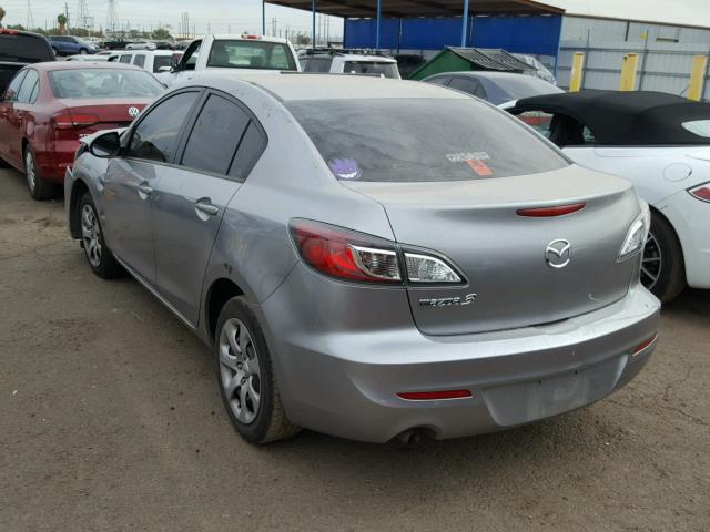 JM1BL1TG9D1770762 - 2013 MAZDA 3 I GRAY photo 3